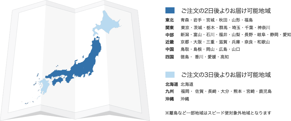 スピード便対象エリア