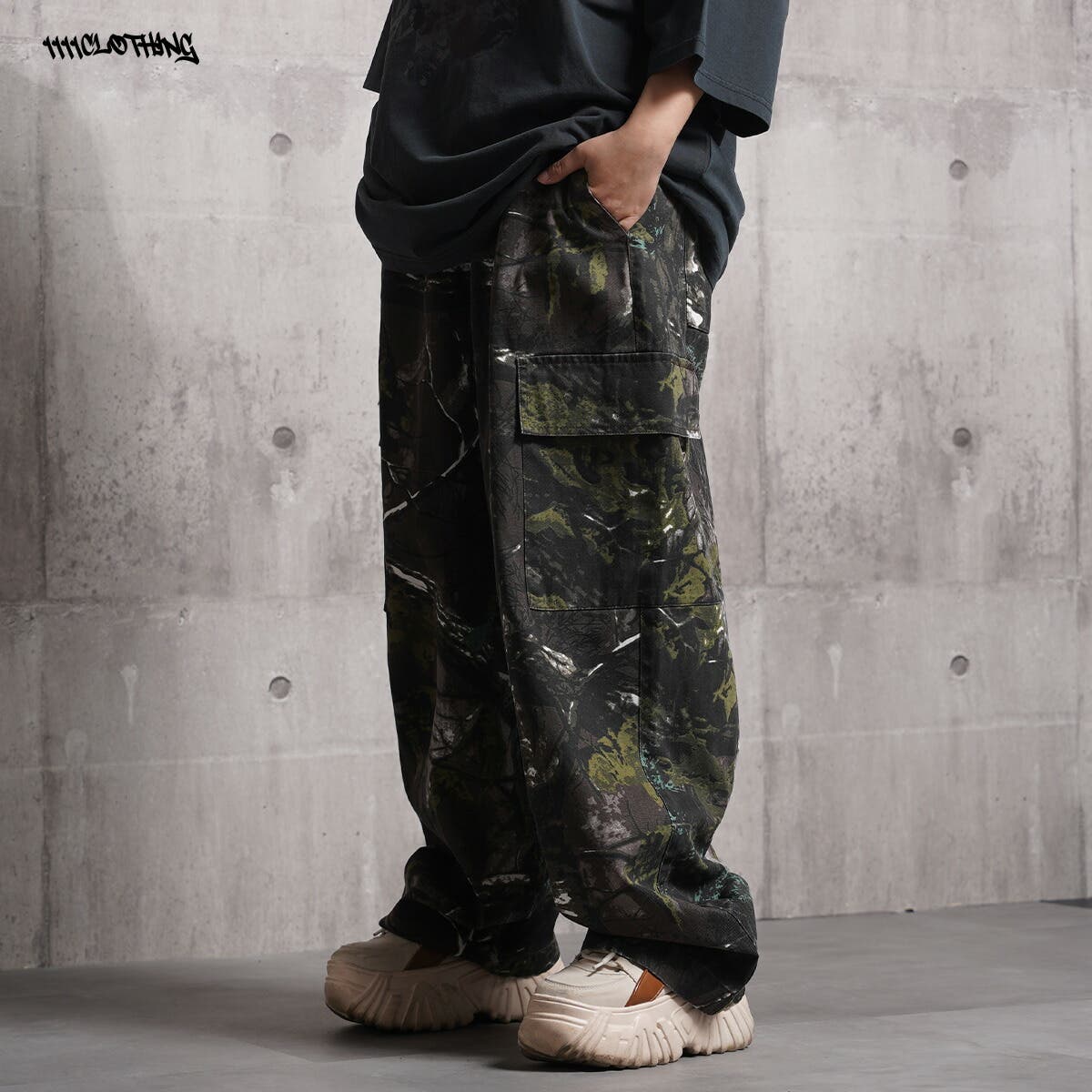 mossy oak 迷彩　カーゴワイドパンツ Amazon.co.jp: Mossy Oak コットンミル 2.0 迷彩ハンティング