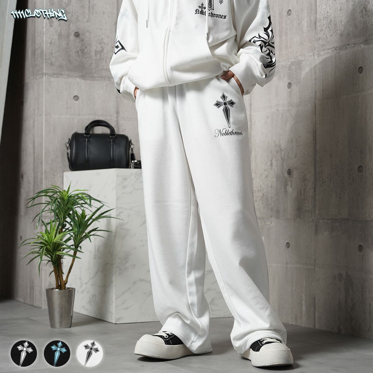 クロス スウェットパンツ メンズ[品番：OCGW0004622]｜ONE 4 PREMIUM