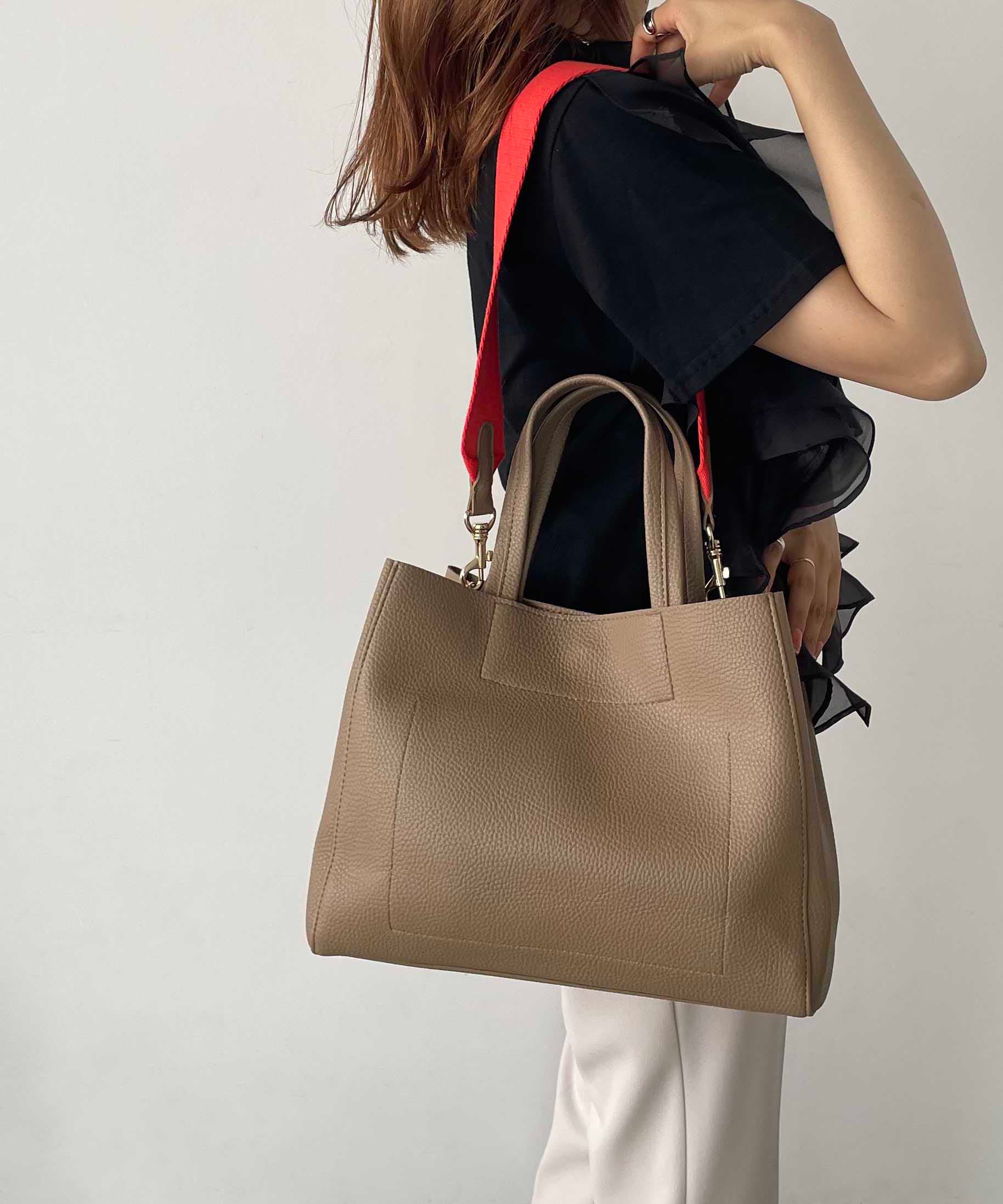 A4対応】2WAY配色ショルダーバック[品番:KTKW0010440 A4対応】2WAY配色ショルダーバック[品番:KTKW0010440
