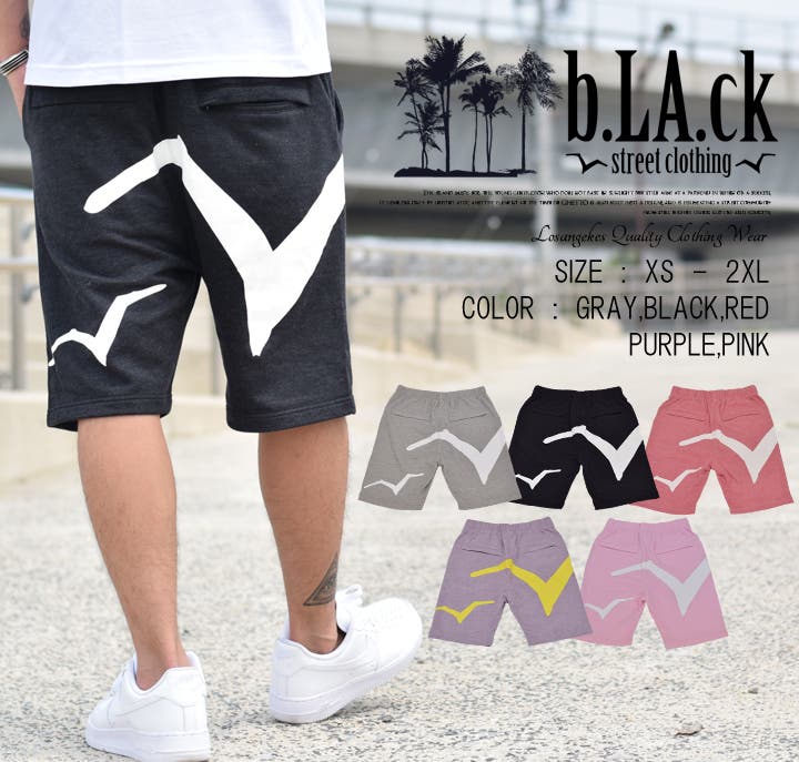 b LA ck【ブラック】ハーフパンツ[品番：TEPM0000009]｜Third