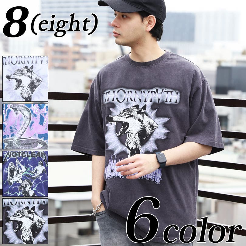グラフィックTシャツ メンズ 半袖Tシャツ[品番：EH000006001]｜8
