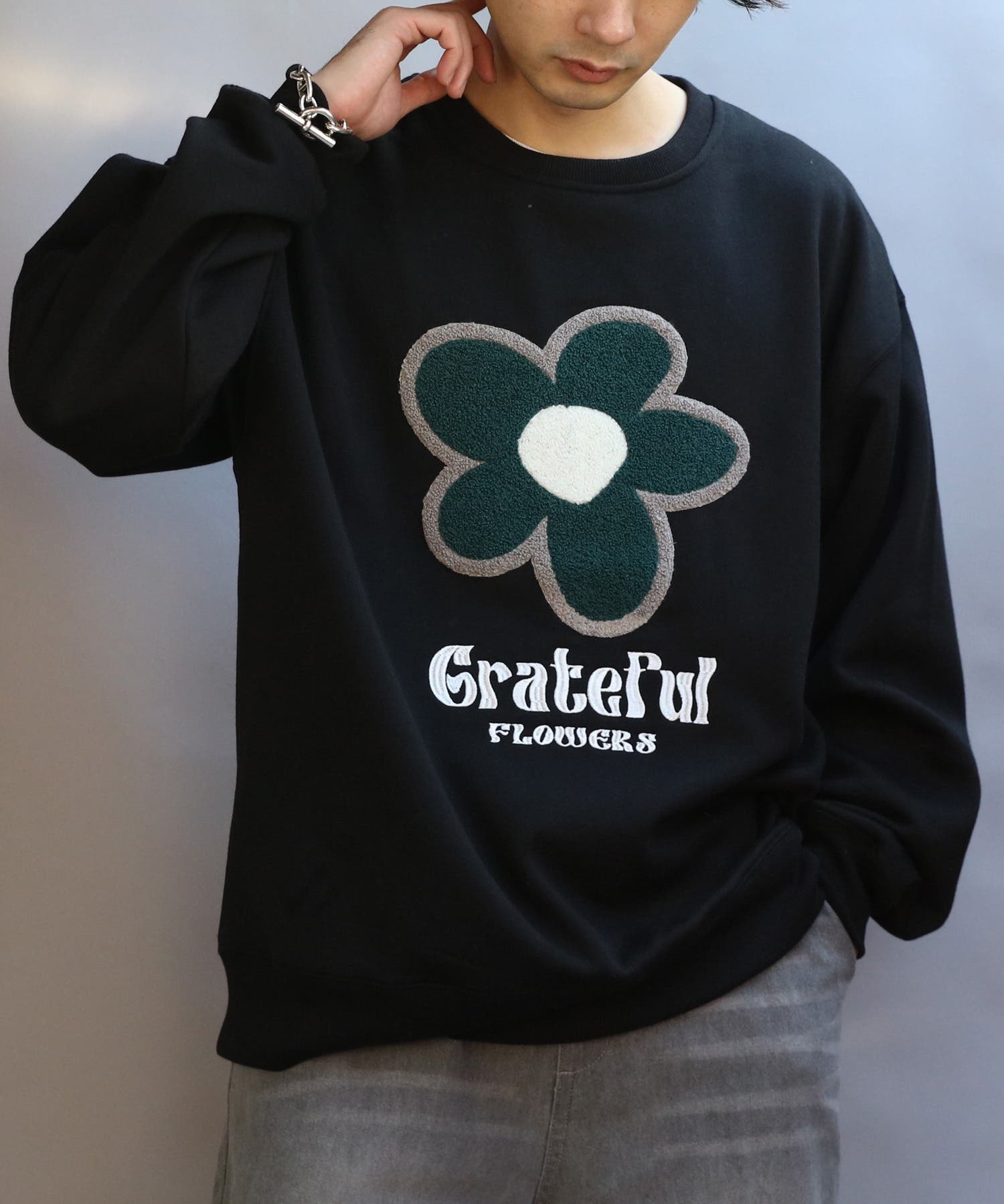 サガラ刺繍 トレーナー メンズ スウェット レディース 裏起毛
