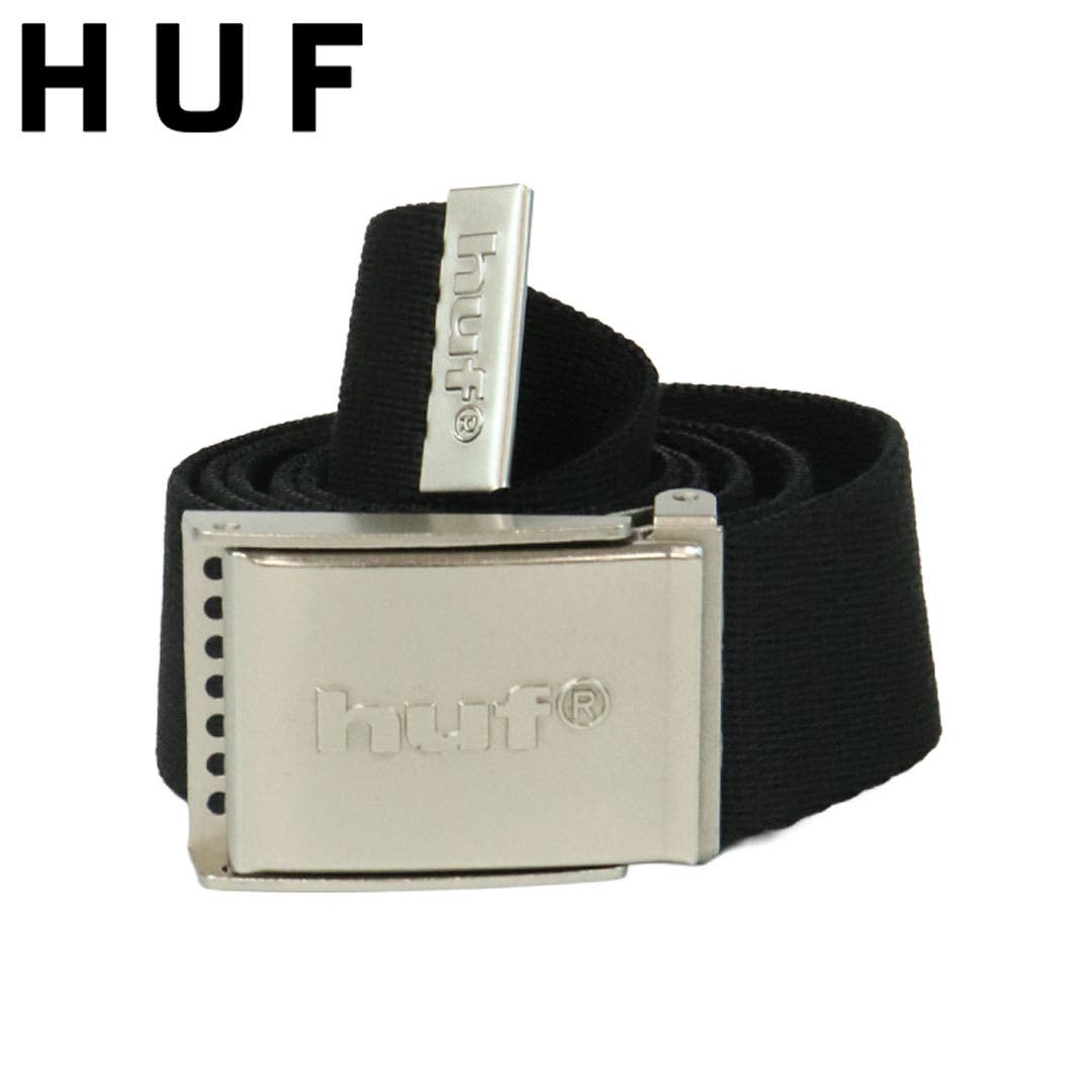 huf ブラック レザーベルト HUF ハフ ベルト[品番：OTCM0004843]｜99HeadwearShop