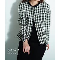 Sawa a la mode（サワアラモード ）のアウター(コート・ジャケットなど)/ノーカラージャケット