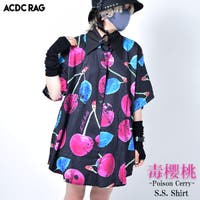 口コミ レビュー 半袖 チェリーシャツ 病み 服 病みかわいい パンク ロック V系 ヴィジュア Acdcrag エーシーディーシーラグ レディースファッション通販shoplist ショップリスト