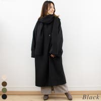 ロングコート ブラック/黒色系（レディース）のアイテム