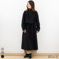 ロングコート ブラック/黒色系（レディース）のアイテム