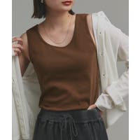 タンクトップ ブラウン/茶色系（レディース） - ファッション