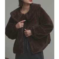 ファーコート ブラウン/茶色系（レディース） - ファッション通販