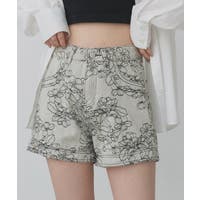 レザレクション　ショートパンツ　グレー　レディースS 色:グレー_サイズ:L】RAKUKOU レディース ショートパンツ 綿混