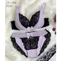 パープル系ブラジャーショーツセット bs2361a.jpg