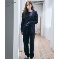 部屋着 ブルー・ネイビー/青・紺色系（レディース） - ファッション