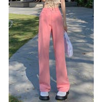 デニムパンツ・ジーンズ ピンク/桃色系(レディース)のアイテム デニムパンツ・ジーンズ ピンク/桃色系(レディース)のアイテム