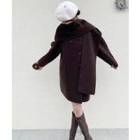 ショートコート ブラウン/茶色系（レディース） - ファッション