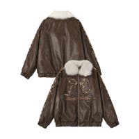 HOOK】for girls リボン付き中綿ジャケット【AW】[品番
