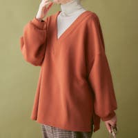 チュニック オレンジ/橙色系（レディース） - ファッション通販