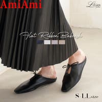 AmiAmi | リボン フラット ミュール レディース
