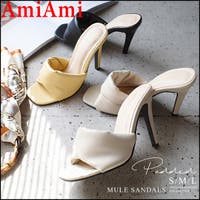 AmiAmi | 柔らか パデッドミュール サンダル レディース