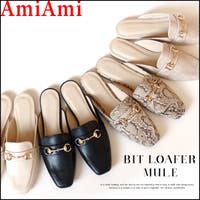 AmiAmi | ビット付き ローファー ミュール レディース