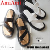 AmiAmi | 厚底 フラット サンダル レディース
