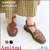 AmiAmi | 3センチヒール グルカサンダル レディース