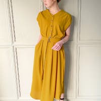 レディースワンピース ドレス イエロー 黄色系 ファッション通販shoplist ショップリスト