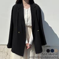 スタンドカラーシャギーミドルコート[品番：AMTW0011553