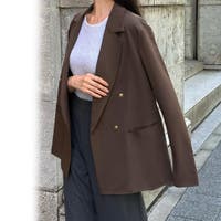 Louere ダークブラウン テーラードジャケット Louere 「Louere」 テーラードジャケット LARGE ブラウン