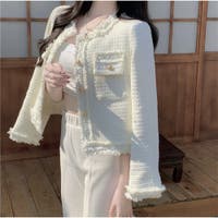 ノーカラーホワイトジャケット（白）春/夏/秋 組み合わせ多彩な