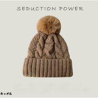 ニット帽 ブラウン/茶色系（レディース） - ファッション通販