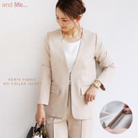 and Me（アンドミー）のアウター(コート・ジャケットなど)/ノーカラージャケット