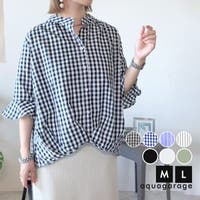 ブラウス ギンガムチェック柄 （レディース） - ファッション