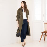 トレンチコート グリーン・カーキ/緑色系（レディース