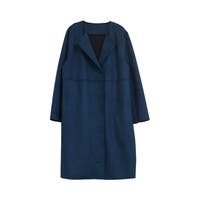 ロングコート ブルー・ネイビー/青・紺色系（レディース