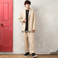 メンズセットアップ ベージュ系 ファッション通販shoplist ショップリスト