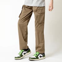 カーゴパンツ ストレッチPU ワイドカーゴパンツ / Stretch PU
