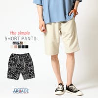ARCADE | ショートパンツ メンズ ハーフパンツ メンズファッション 無地 総柄 半ズボン 短パン ルームウェア 部屋着 スポーツ フィットネス 夏