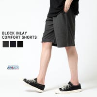 ARCADE | ショートパンツ メンズ ブロックインレイ ショーツ 無地 ハーフパンツ コンフォートパンツ メンズパンツ 半ズボン 短パン かっこいい 夏服