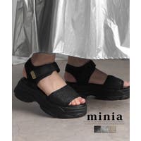 minia サンダル 厚底コルクミュール レディース : ZOZOTOWN