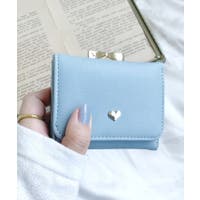 二つ折り財布 ブルー・ネイビー/青・紺色系（レディース
