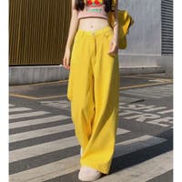 ワイドパンツ イエロー/黄色系（レディース）のアイテム