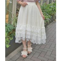 ひざ丈スカート ホワイト/白色系(レディース)のアイテム ひざ丈スカート ホワイト/白色系(レディース)のアイテム
