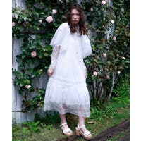 Lacy millefeuille frill collar ワンピース – mellfy memory