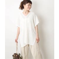 【Spick and Span】Lace Patternニットポンチョ◆