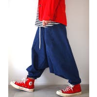 サルエルパンツ(ブルー系) （メンズ）｜メンズファッション通販