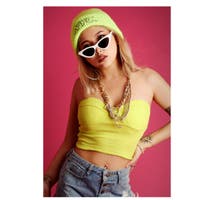 チューブトップ・ベアトップ イエロー/黄色系（レディース