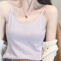キャミソール パープル/紫色系（レディース） - ファッション通販