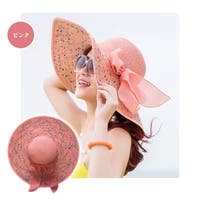 CA4LA 女優帽　麦わら帽子　リボン　和紙　サイズ調整可能　ピンクパープル CA4LA 女優帽 麦わら帽子 リボン 和紙 サイズ調整可能 ピンクパープル