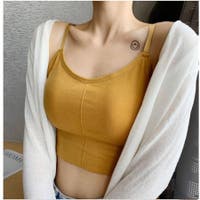 インナーキャミソール イエロー/黄色系（レディース） - ファッション